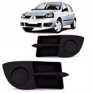 MOLDURA FAROL AUXILIAR CLIO 06/07/08/09/10/11/12 SEM FURO DIREITO