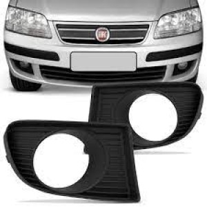 MOLDURA FAROL AUXLIAR IDEA 04/05/06/07/08/09/10 COM FURO ESQUERDO