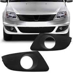 MOLDURA FAROL AUXILIAR LOGAN 10/11/12/13/14 COM FURO DIREITO