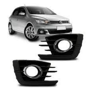 MOLDURA FAROL AUXILIAR GOL G7 COM FURO E COM FRISO CROMADO DIREITO