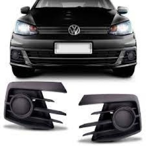 MOLDURA FAROL AUXILIAR GOL G7 SEM FURO E SEM FRISO CROMADO DIREITO