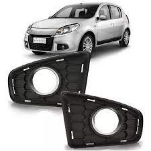 MOLDURA FAROL AUXILIAR SANDERO 11/12/13/14 COM FURO DIREITO