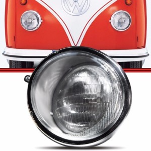 FAROL VW KOMBI CORUJINHA /75 COM SEALED BEAM (OLHO BOI)