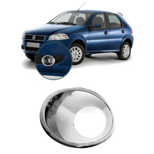 MOLDURA FAROL AUXILIAR (COPO) PALIO 08/09/10/11 CROMADO ESQUERDO