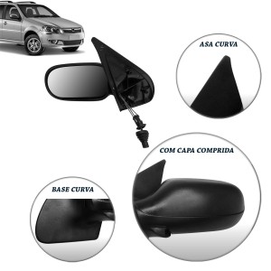 RETROVISOR  PALIO 08/ 4P C/C PE QUADRADO LE