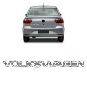 EMBLEMA VOLKSWAGEN (LETREIRO) CROMADO VW 96/