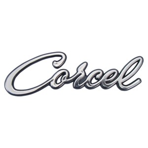 EMBLEMA (CORCEL) MANUSCRITO CROMADO (TAMPA TRASEIRA)