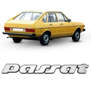 EMBLEMA (PASSAT) 91/96 CINZA COM FUNDO PRETO