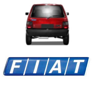 EMBLEMA (FIAT) FIAT TODOS /96 AZUL PLAQUETA (RESINADO)