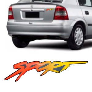 EMBLEMA (SPORT) GM ASTRA 98/02 VERMELHO E AMARELO