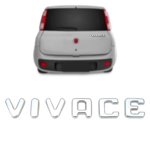 EMBLEMA (VIVACE) FIAT UNO VIVACE 11/16 CROMADO