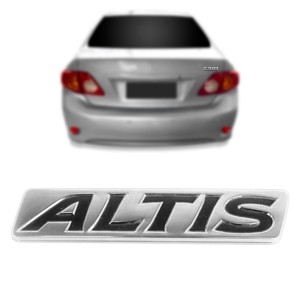 EMBLEMA (ALTIS) TOYOTA COROLLA 09/14 PRETO/ CROMADO