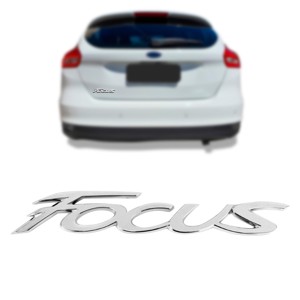 EMBLEMA FORD FOCUS HATCH/ SEDAN 14/16 CROMADO