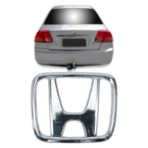 EMBLEMA (H) - HONDA CIVIC 97/03 CROMADO (PEQUENO) PORTA MALAS