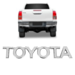 EMBLEMA (TOYOTA) HILUX 05/ TAMPA TRASEIRA CROMADO
