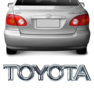 EMBLEMA (TOYOTA) COROLLA 93/02 CROMADO PORTA MALAS