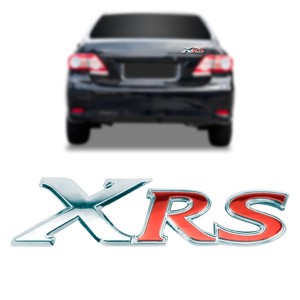 EMBLEMA (XRS) TOYOTA COROLLA 09/14 CROMADO/VERMELHO