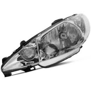 FAROL PEUGEOT 206 04/09 ESQ SIMP LISO