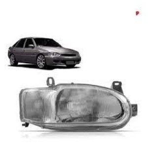 FAROL FORD ESCORT ZETEC 97/01 CARCACA CINZA DIREITO