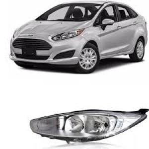 FAROL FORD NEW FIESTA HATCH 14/15/16/17 CROMADO ESQ