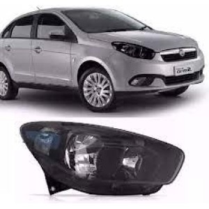 FAROL FIAT GRAN SIENA 12/13/14/15/16 MASCARA NEGRA DIR