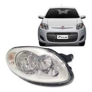 FAROL FIAT PALIO 12/13/14/15 CROMADO DIREITO