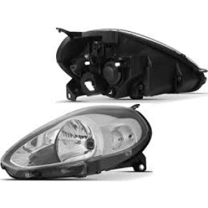 FAROL FIAT PUNTO 12/13/14/15 CROMADO ESQUERDO