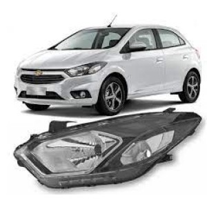 FAROL GM ONIX/PRISMA 17/18/19 MASCARA NEGRA ESQUERDO