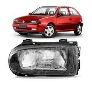 FAROL VW GOL/SAVEIRO/PARATI 95/99 MASCARA NEGRA ESQ