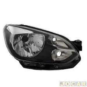 FAROL VW UP 14/15/16/17/18 MASCARA NEGRA DIREITO