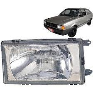 FAROL VW VOYAGE 87/88/89/90 LENTE PLASTICO ESQUERDO