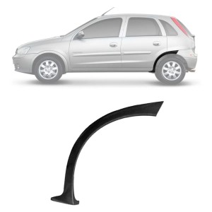MOLDURA TRASEIRA CORSA HATCH 02/12 ESQUERDA LISA
