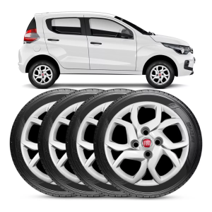 Calota Fiat Mobi 2017 2018 2019 Aro 14 Jogo