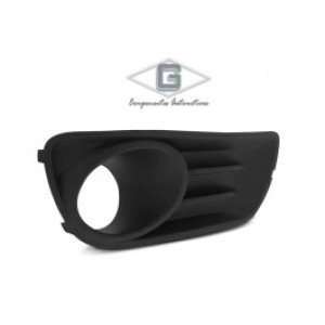 MOLDURA FAROL AUXILIAR PALIO/SIENA 10/11/12/13/14/15 PRETA COM FURO DIREITO