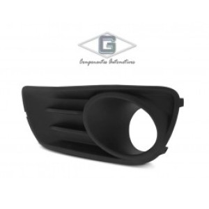 MOLDURA FAROL AUXILIAR PALIO/SIENA 10/11/12/13/14/15 PRETA COM FURO ESQUERDO