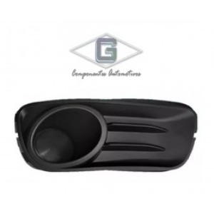 MOLDURA FAROL AUXILIAR PALIO/SIENA 10/11/12/136/14/15 PRETA SEM FURO DIREITO