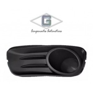 MOLDURA FAROL AUXILIAR PALIO/SIENA 10/11/12/136/14/15 PRETA SEM FURO ESQUERDO