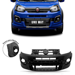 PARACHOQUE DIANTEIRO UNO DRIVE WAY 16/17/18/19/20 LISO COM FURO MOLDURA