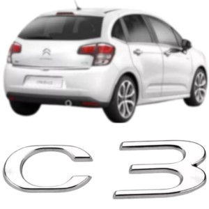 EMBLEMA (C3) CITROEN C3 13/ CROMADO