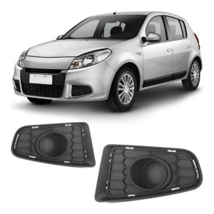 MOLDURA FAROL AUXILIAR SANDERO 11/12/13/14 SEM FURO DIREITO