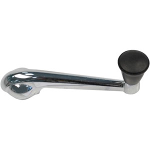 MANIVELA VIDRO FUSCA /70 CROMADA BOTAO PRETO - 20108