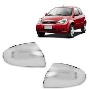CAPA RETROVISOR FORD FIESTA 02/13  / KA 08/13 CROMADO LE