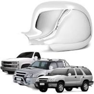 CAPA RETROVISOR GM S10/SILVERADO 95/00 CROMADO LE