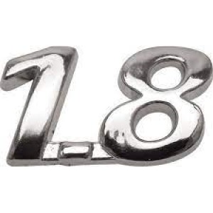 EMBLEMA (1.8) FIAT TODOS MODELOS 00/ CROMADO