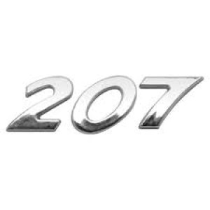 EMBLEMA (207) PEUGEOT 207 TODOS CROMADO