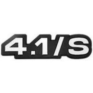 EMBLEMA (4.1/S) OPALA/CARAVAN 82/90 CINZA COM FUNDO PRETO