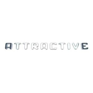 EMBLEMA (ATTRACTIVE) UNO ATTRACTIVE 11/16 CROMADO E PRETO