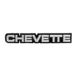 EMBLEMA (CHEVETTE) CROMADO COM FUNDO PRETO