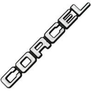 EMBLEMA (CORCEL) 78/84 CINZA COM FUNDO PRETO