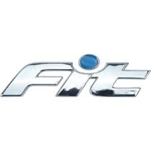 EMBLEMA (FIT) HONDA FIT 03/08 CROMADO E AZUL